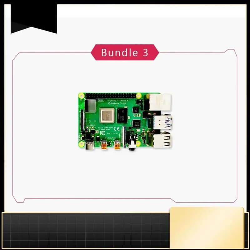 For Raspberry Pi 4 Model B Kit Dev RAM 4G 4 Core CPU 1.5Ghz-N33R