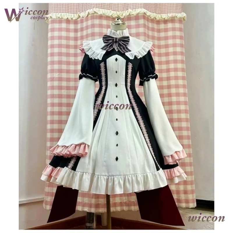 Wonnaa YogSothoths Yard Tlipoca Little Reaper Gothic Lolita Cosplay Costume Full Set Dark Anime Outfit per Giochi di Ruolo e Feste a Tema Comic