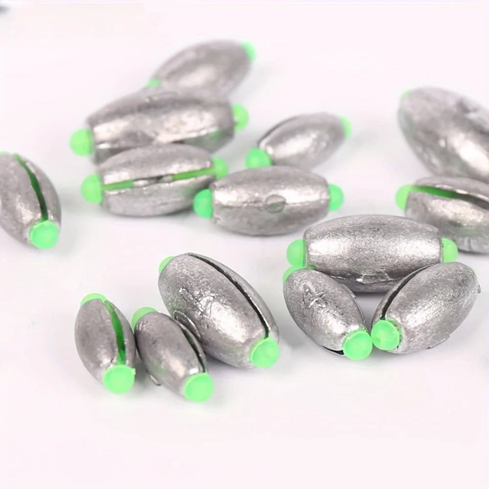 Set di pesi da pesca a forma di S (30/40/50 pezzi) - 10 diverse misure per kit da pesca