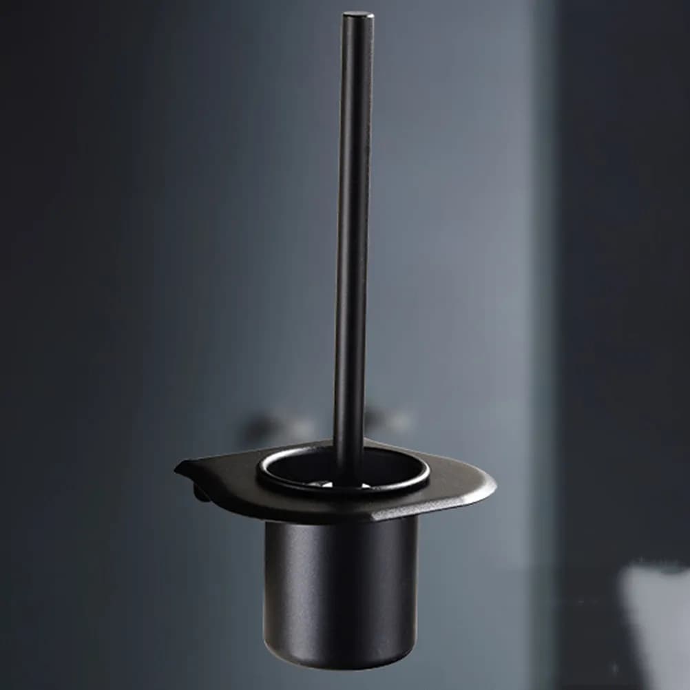 Portascopino WC in Alluminio Spaziale Premium con Scopino Rimovibile, Portaoggetti da Bagno Impermeabile Antiruggine dal Design Elegante