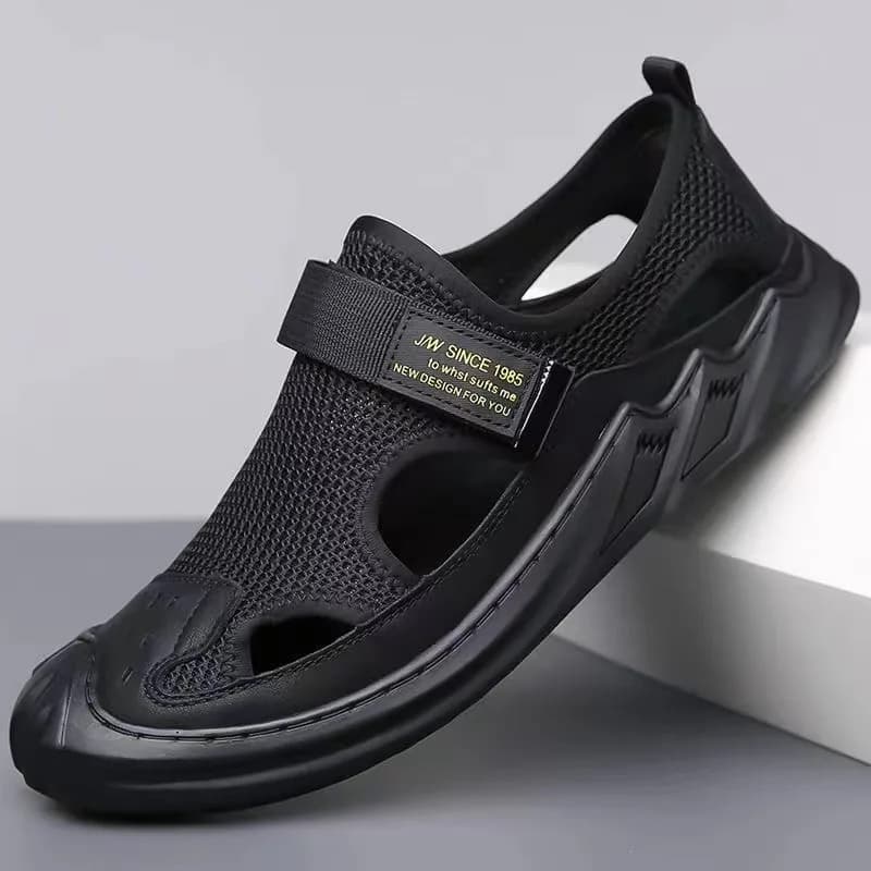 Sandali estivi da uomo casual traspiranti, slip-on alla moda con suola morbida, comodi e di tendenza.
