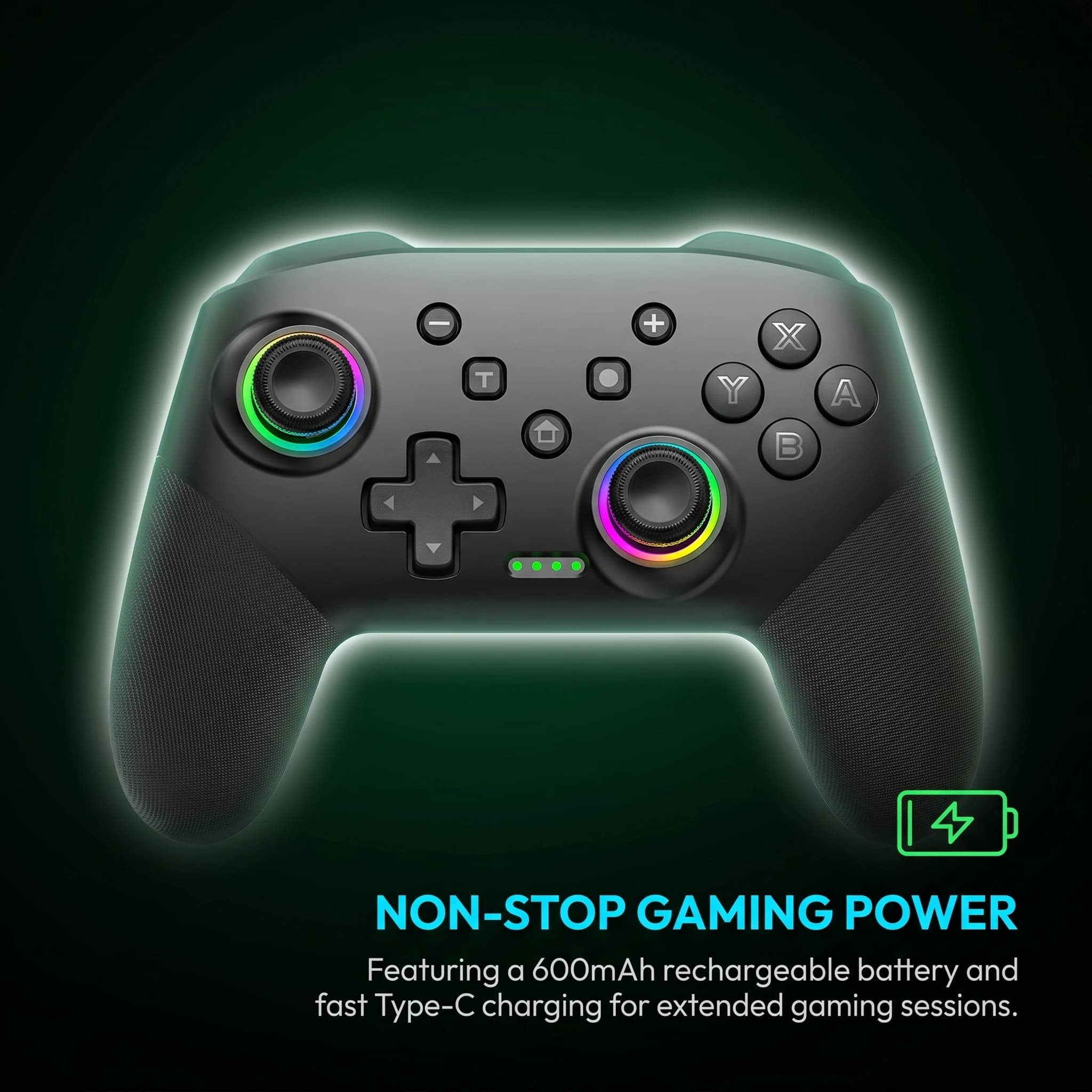 Low Latency Bluetooth Game Controller Rechargeable Wireless Gamepad for Android TV Box PS3 PC Turbo Button Joystick Game Remote