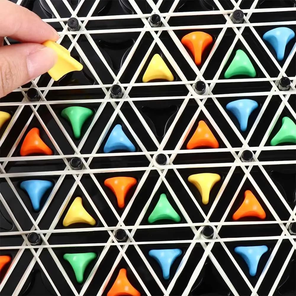 Rubber Band Geometry Chain Chess Logical Thinking Parent-child Interaction Triangle Chess Desktop Game Improve Intelligence
