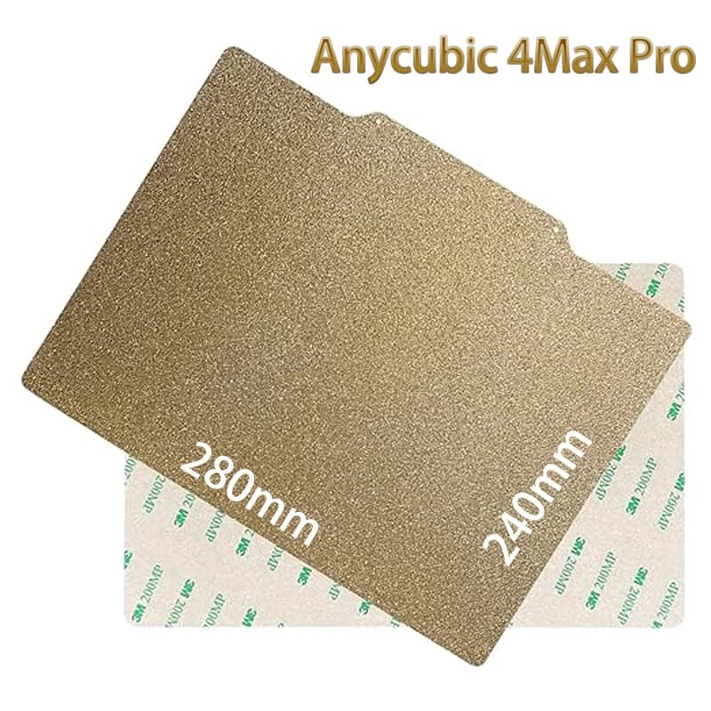 ENERGETIC PEI Build Plate 240x280mm Anycubic 4Max Pro Magnetic Steel Sheet Double Sided can Use Textured PEI Flexible Parts