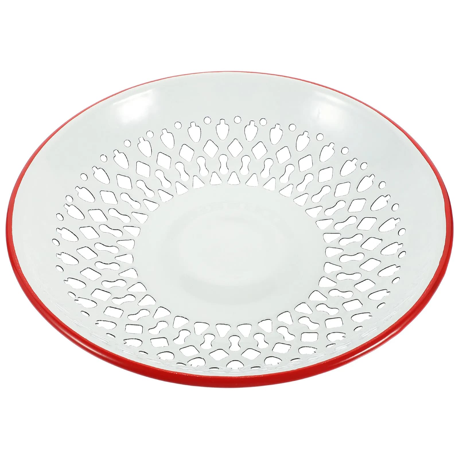 1 Pezzo Scolapasta per Frutta in Smalto, Cesto Svuotante Multiuso Cavo per Lavare, Scolare e Conservare Noci, Frutta Secca, Snack, Leggero