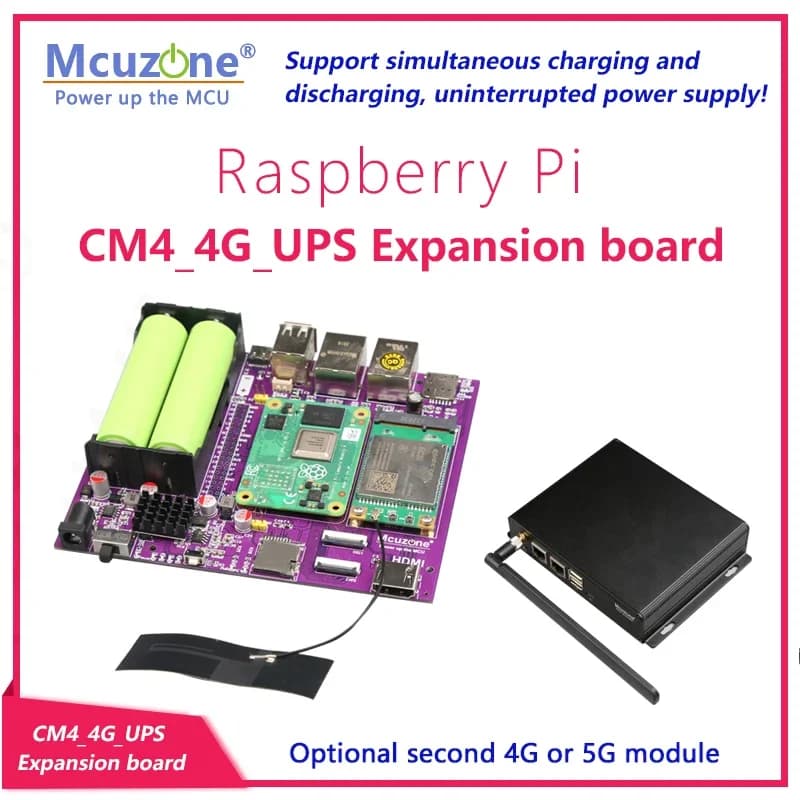 Raspberry Pi CM4 4G UPS 4G LTE CAT4 expansion card without driver 18650 OPENWRT SSH ubuntu EG25-G NL668-EU
