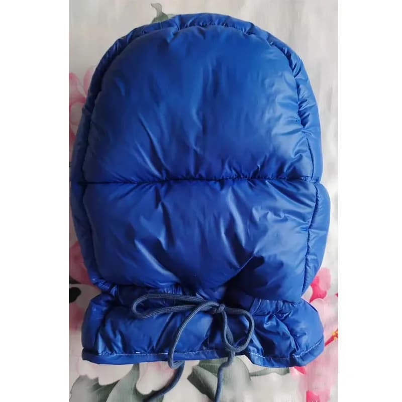 Cappuccio in Tessuto Imbottito ABDL per Adulti, Regolabile con Cordoncino, Morbido, Soffice, Impermeabile, Caldo, Copri-Viso Completo