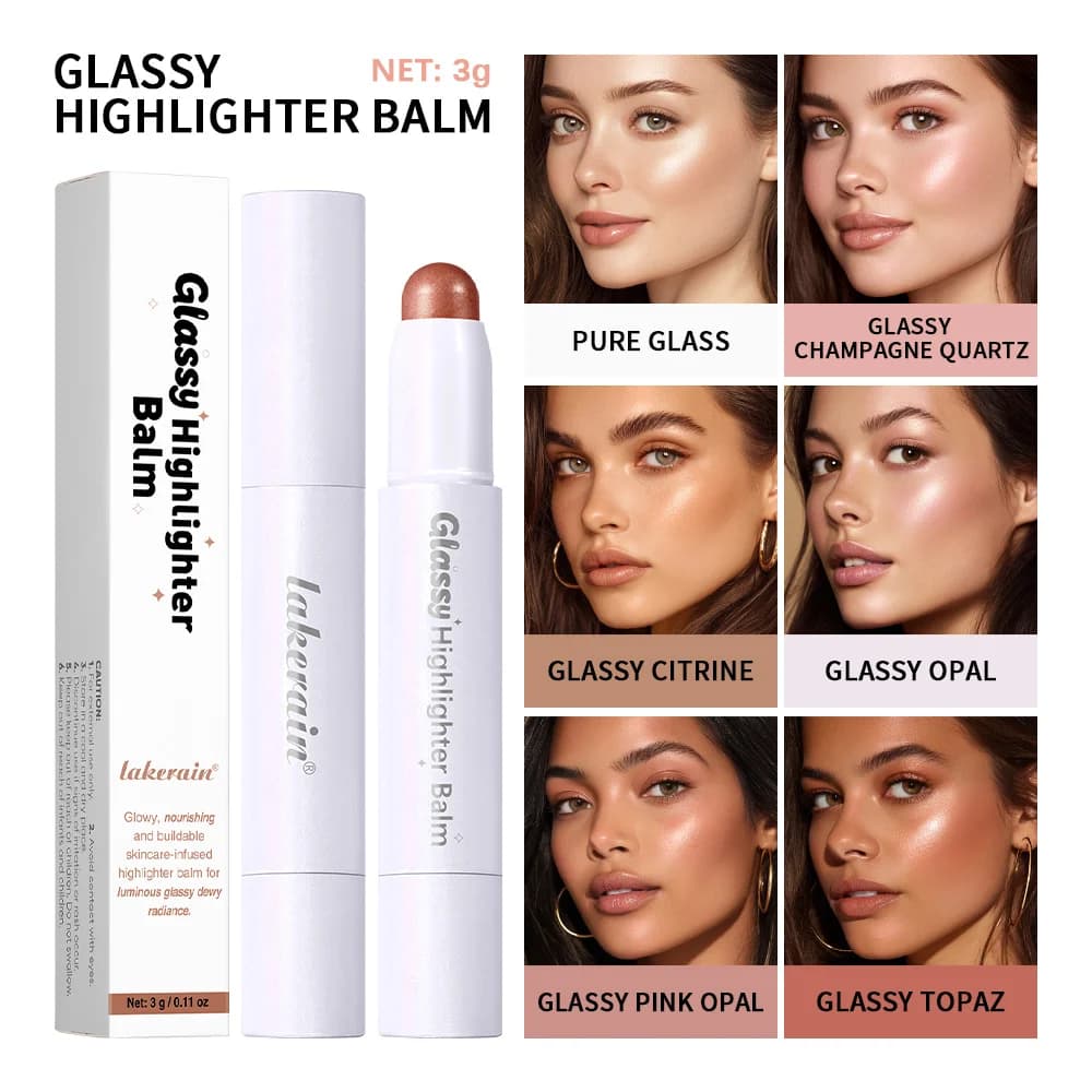 Lakerain Penna Illuminante Multi-Effetto Idratante Glass Glow, Correttore, Trucco Occhi, Stick Illuminante