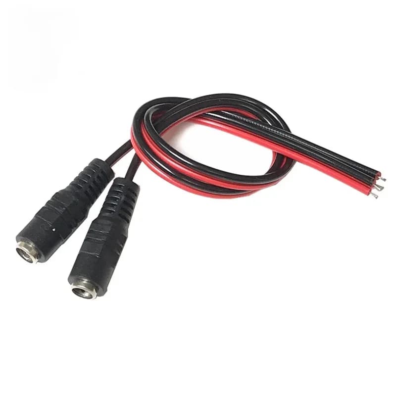Jack per cavo di alimentazione CC per connettore telecamera di sicurezza CCTV, 10 pezzi, 2,1x5,5 mm, 12 V, spina femmina