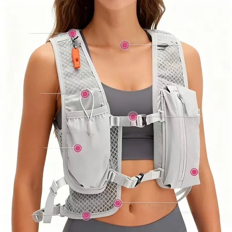 Ultralight and breathable sports backpack, suitable for cycling, running, hiking, outdoor equipment with pocket and hydration backpack