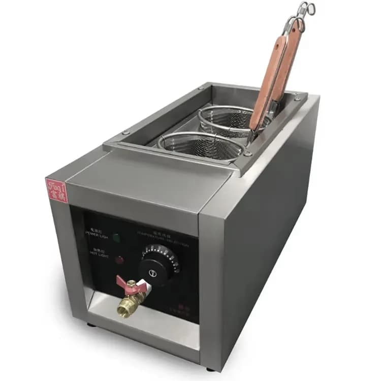 Macchina per cuocere la pasta a 4 cestelli da banco elettrica professionale commerciale in acciaio inossidabile, funzione facile da pulire per ristoranti