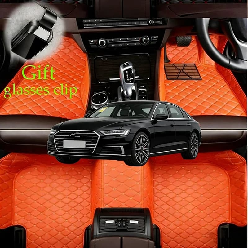 Tappetini Auto Personalizzati per Audi S8 A8 A8L 4N D5 2006-2026 PHEV, 5 Posti, Accessori Auto, Tappeti e Coperture per Guida a Sinistra/Destra