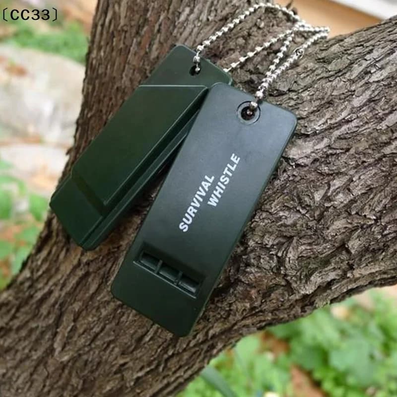 Kit di pronto soccorso con fischietto audio multiplo per esterni, segnale di emergenza, salvataggio, arbitro sportivo, regalo pratico per la squadra〔CC33〕