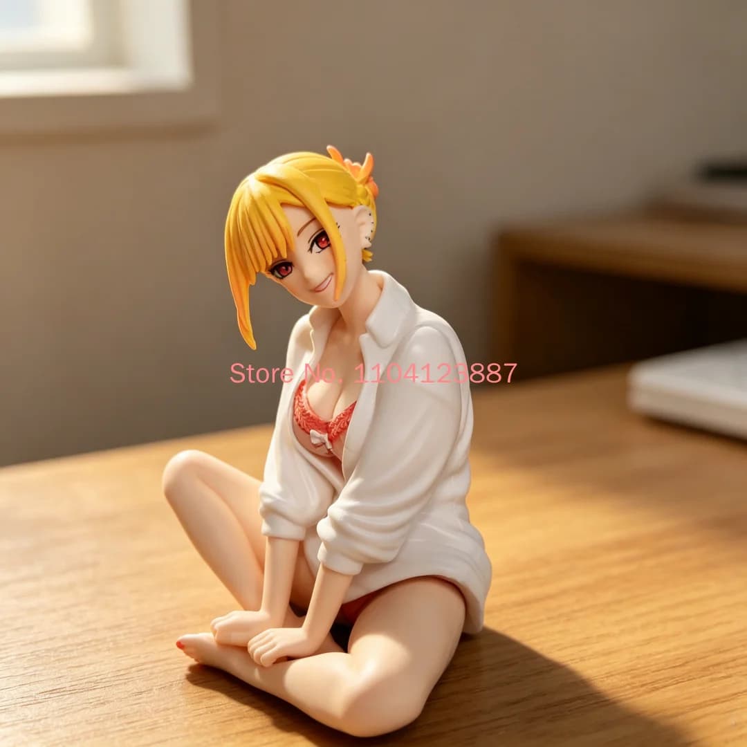 My Dress-Up Darling Kitagawa Marin Yumemirize PVC Anime Sitting Pajama Style Model Collection Desktop Decoration Adult Toy Giftt
