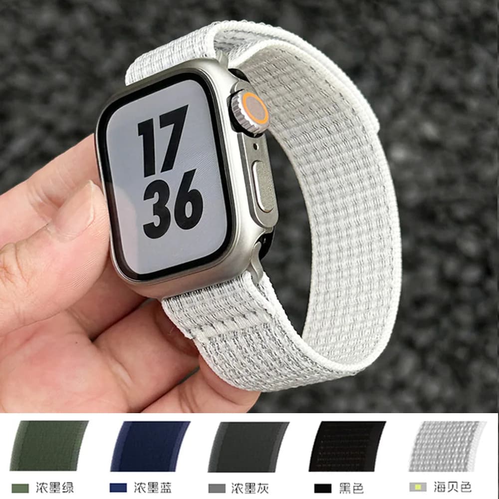 Cinturino Trail Loop per Apple Watch 49mm Serie 11 10 9 8 SE 46mm 42mm 41mm Cinturino sportivo in nylon iWatch 7 6 5 4 Ultra 44-40-45mm