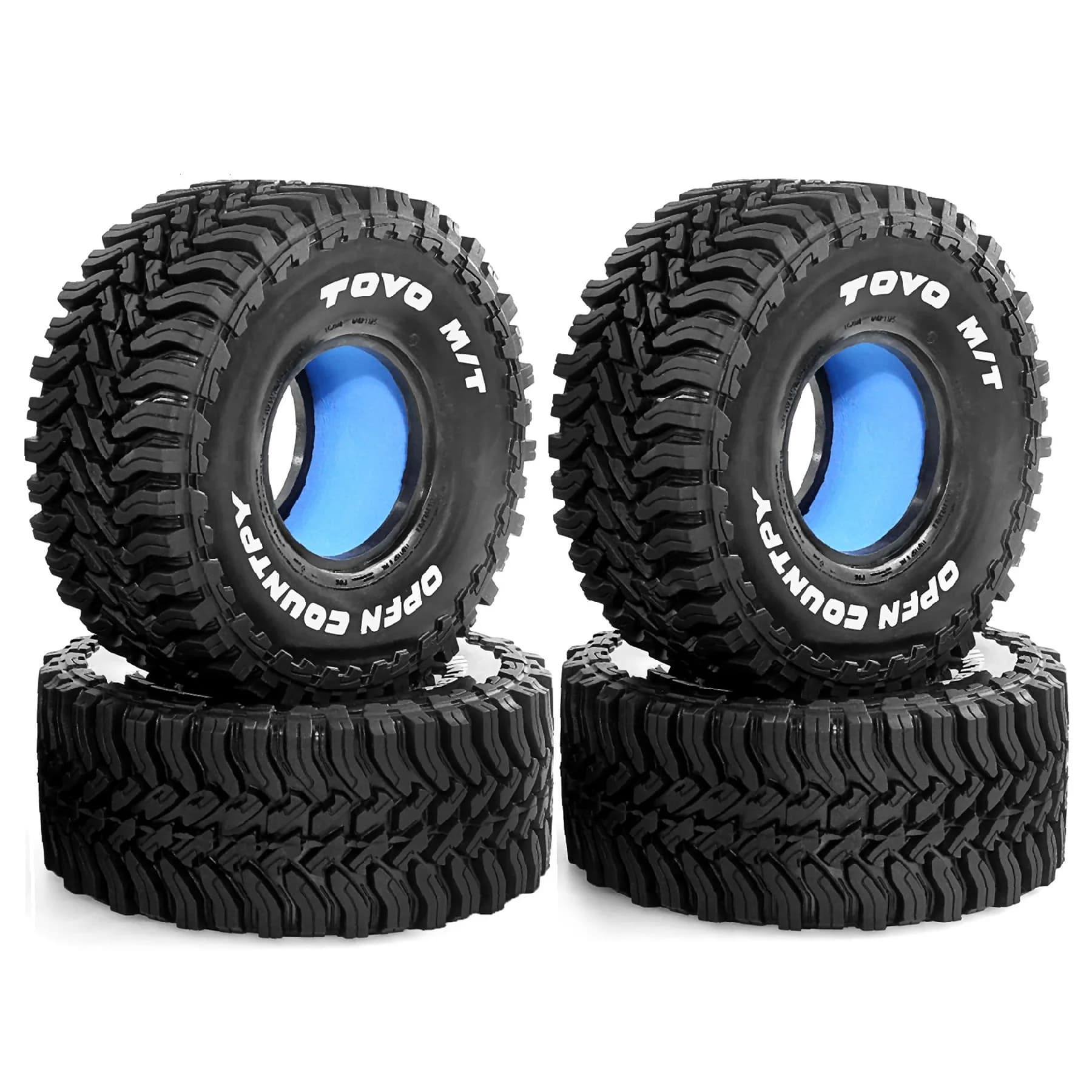 Set di 4 Ruote in Gomma ad Alta Trazione da 133mm 2.2 Pollici per Crawler RC 1/8 1/10 Axial SCX10 TRX4 Capra RR10, Parti di Aggiornamento