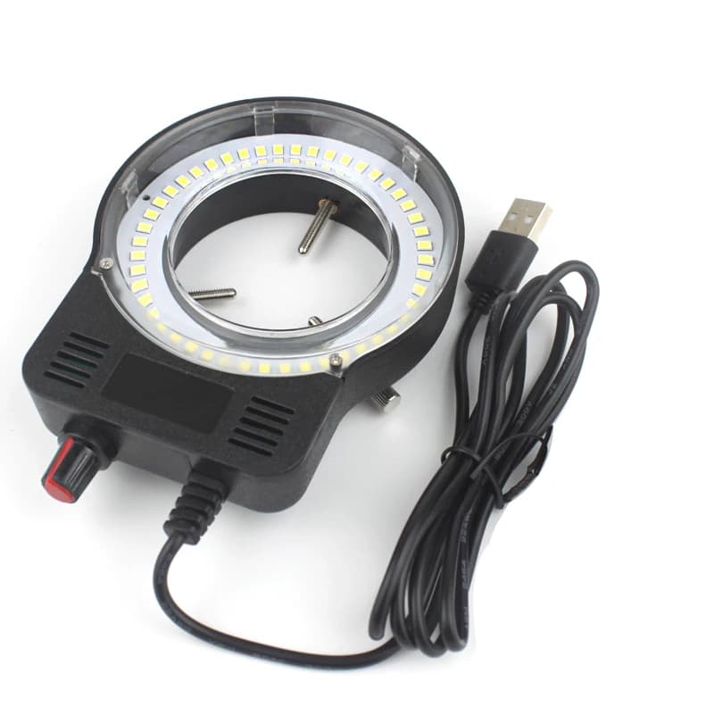 48 pcs LED USB Output Adjustable Light Ring Light Lamp For Industry Microscope Stereo Magnifying Machine Industrial USB DC 5 V