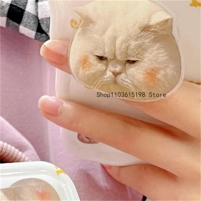 Coreano simpatico cartone animato gatto Griptok Grip Tok telefono anello di barretta supporto supporto per iPhone 16 15 staffa presa pieghevole Samsung