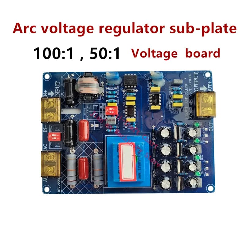 Underplate arc voltage regulator, subplate 100:1, plasma regulator subplate Voltage divider card 100:1