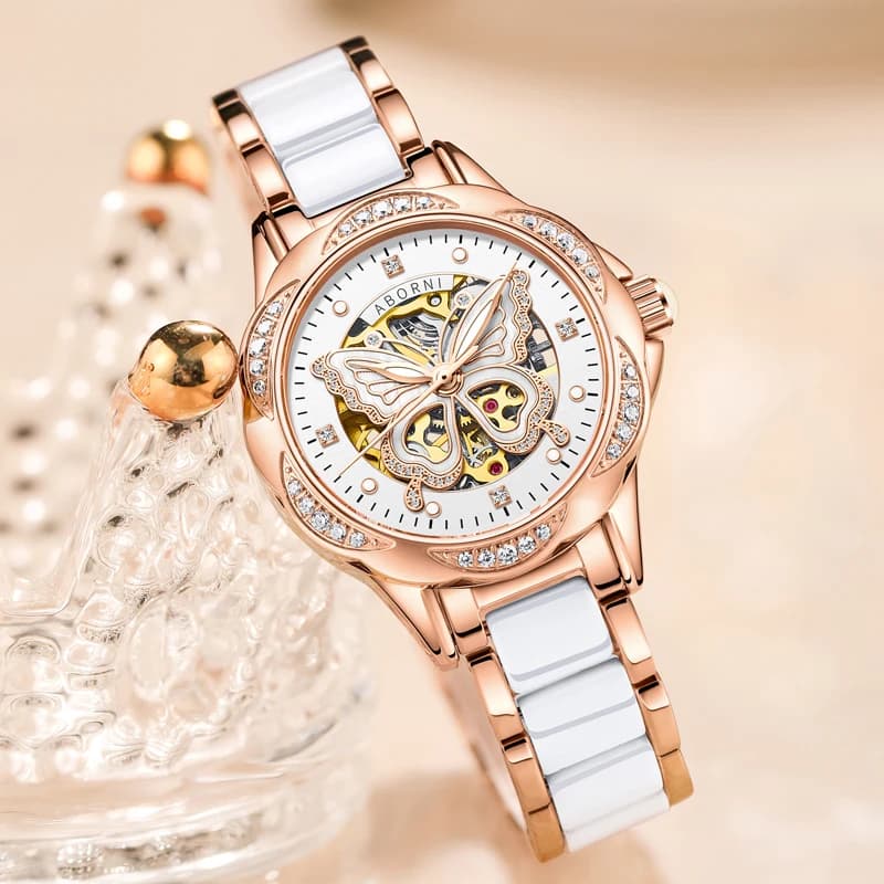 Orologi meccanici da donna di nuova moda per donna Disegni Pagani semplici in acciaio inossidabile Orologio automatico da donna Regali Reloj Mujer