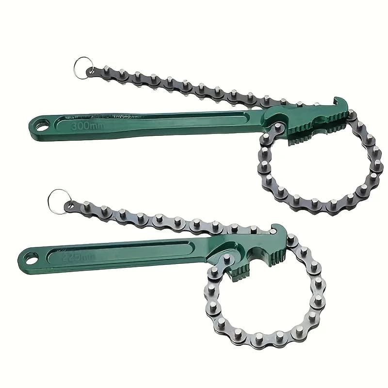 Chiave per filtro olio regolabile verde 1/2 pezzi Chiave per costruzione in metallo lucido, facile manutenzione per manutenzione auto e macchine