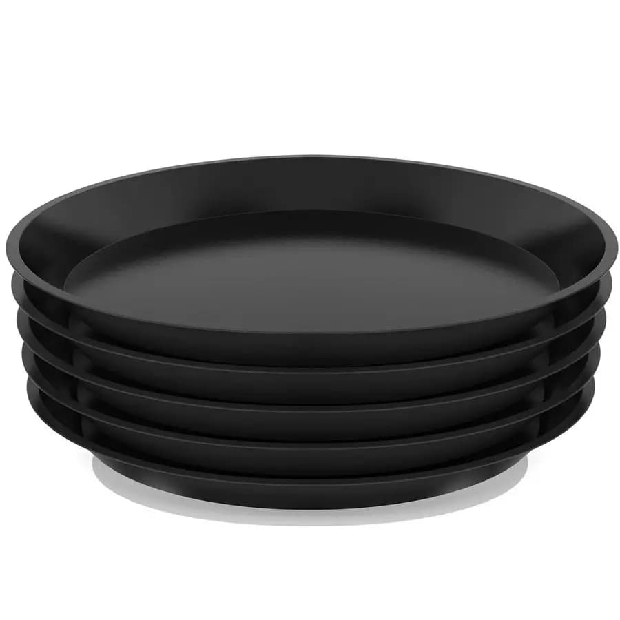 18 Inches, Pack of 5 Pieces, Tray Resistant for Plants in Vase, Plastic Subvases for Plants, Large Trays Harvesting for Plants in Vase, Round