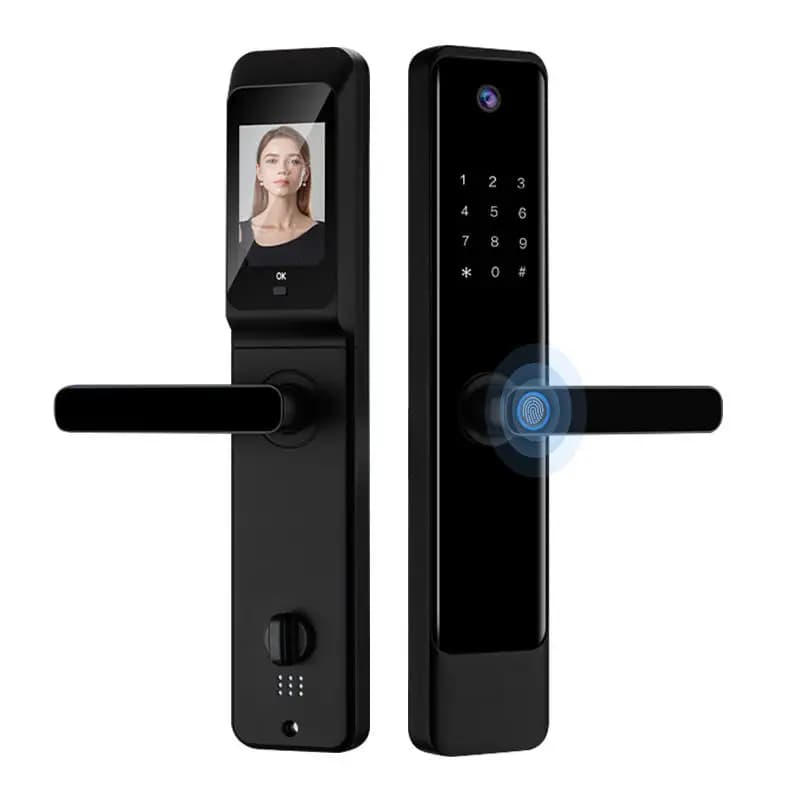 Serratura intelligente con riconoscimento facciale 3D HD diretto in fabbrica Bullone automatico App Tuya Password digitale Serratura intelligente con fotocamera HD