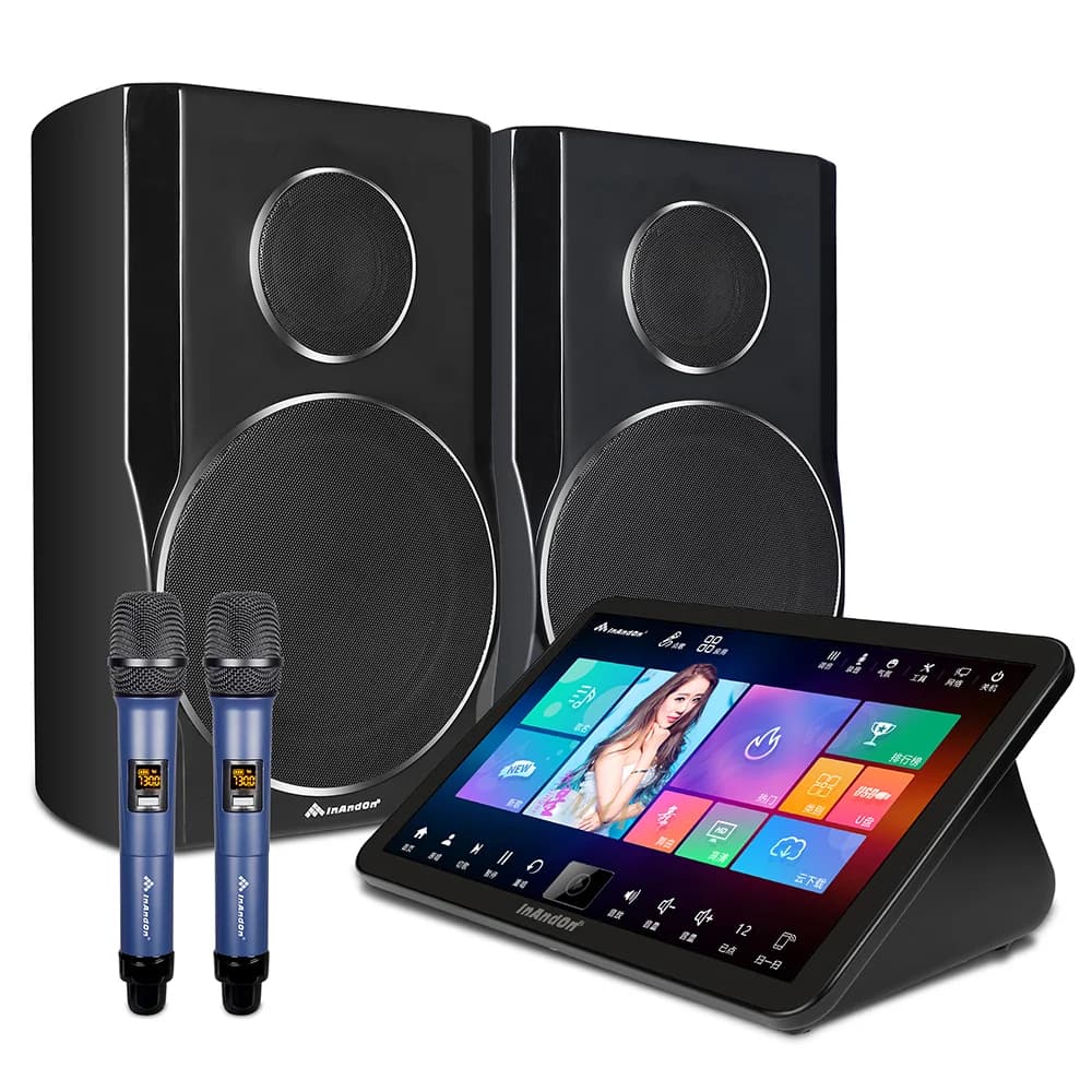 Mini lettore karaoke Home Theater Five in One Sistema karaoke professionale HDD da 8 TB con touch screen Macchina karaoke cinese KTV