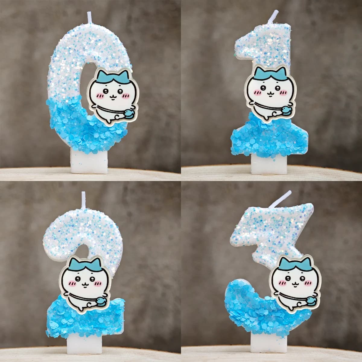Graziosa Candela a Forma di Gatto Chiikawa Hachiware, Decorazione per Torte di Compleanno, Accessori per Feste