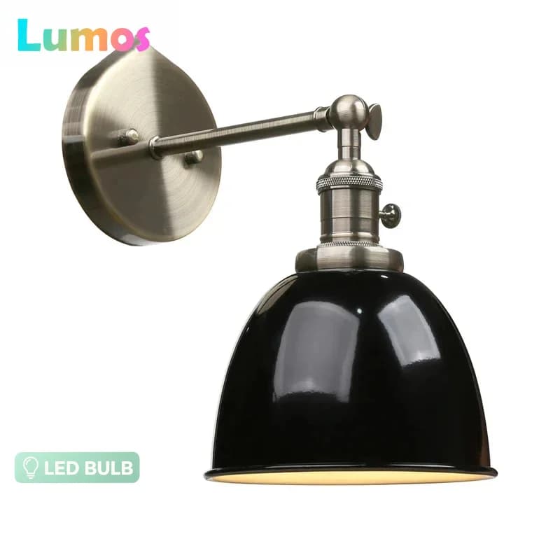 Football Lamp Bedroom Decorations Desk Wall-Mounted Lamps For The Living Room Blue Lampshade PF1 Phansthy 6.3-Inch Metal