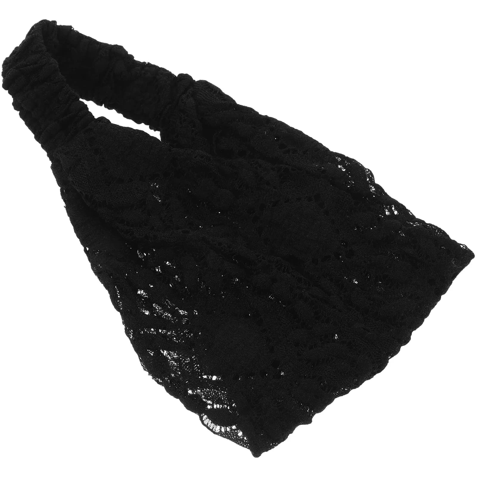 Fasce per capelli larghe in pizzo floreale da donna, per nascondere i capelli grigi, accessori per capelli alla moda, look elegante per matrimoni e feste