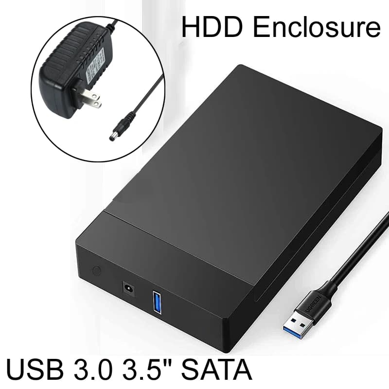 USB 3.0 3.5 inch HDD SATA External Hard Drive Case box Reader Support 10TB Hard Drive Enclosure High Speed Adapter for PC Lapop.