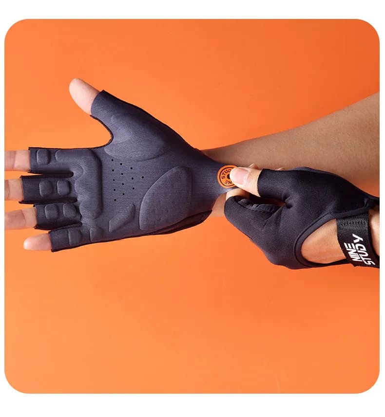 1 Pair Gym Fitness Gloves Unisex Outdoor Cycling Sports Gloves Protector Anti-Skid WeightLifting Pad Breathable More Durable