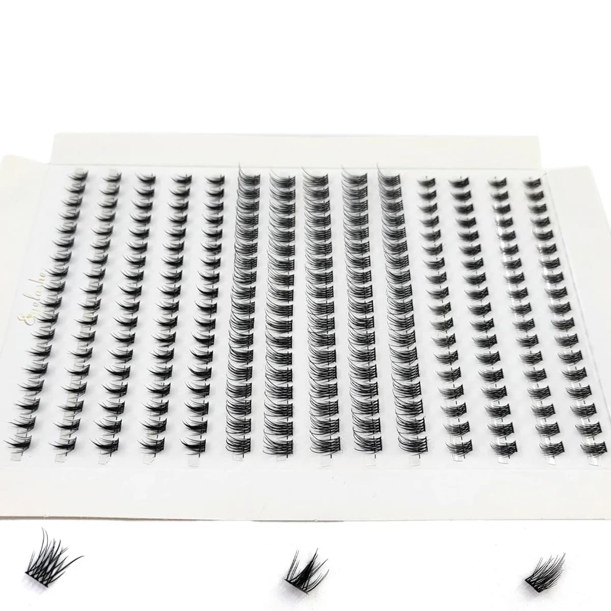 AMSDCN Bottom&Spiky Lashes Clusters Volume Individual Lashes Cluster Extensions Spikes Lashes Clusters DIY Fairy/Manga Eyelash