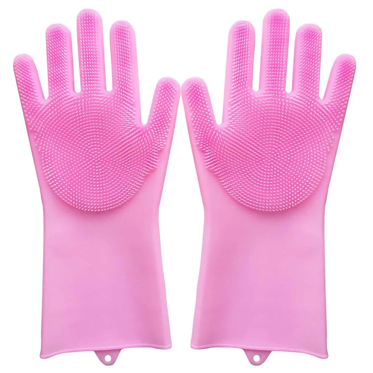 Soft Silicone Hair Removal Glove Hand Skin Protection Pet Grooming Gloves Dog Cat Bathing Cleaning Glove Shampoo Scrubber Clean