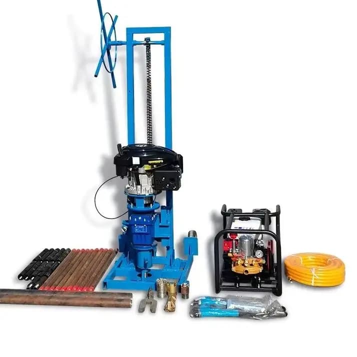 Trivella for custom sampling, petrol/diesel, 15m, for soil sampling, rock and concrete, mountain operator, light, precise, for carroting