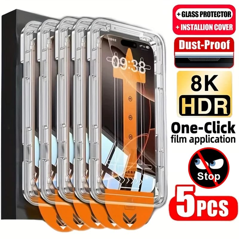 One-click Install Oleophobic Coating Privacy Screen Protector For Xiaomi Poco X7 X6 Pro F7 F6 F5 F3 X4 X3 X5 M6 M5S M4 M3 Film