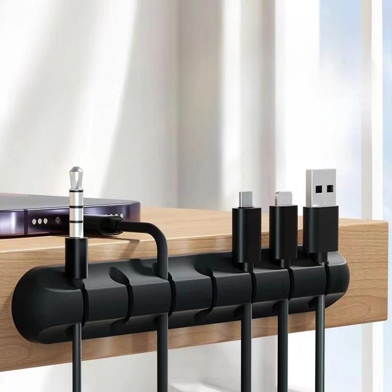Cellular Phone Cable Organizer, Charging and Data Cable Clips, Cable Organizer with Clip
