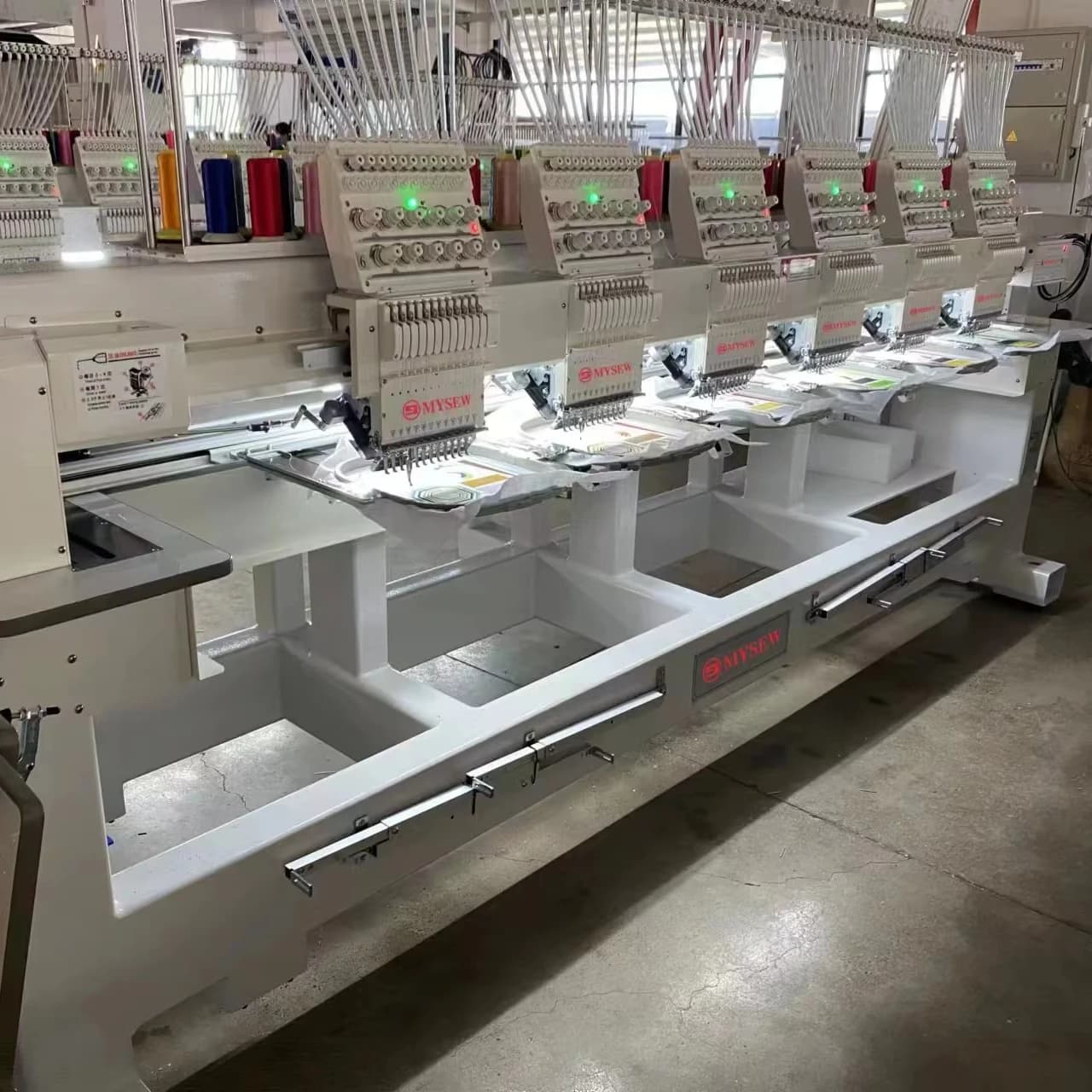 MFGS 1506 15 s 6 Head Automatic Industrial Hat T-Shirt Embroidery Machine Computerized for Sale