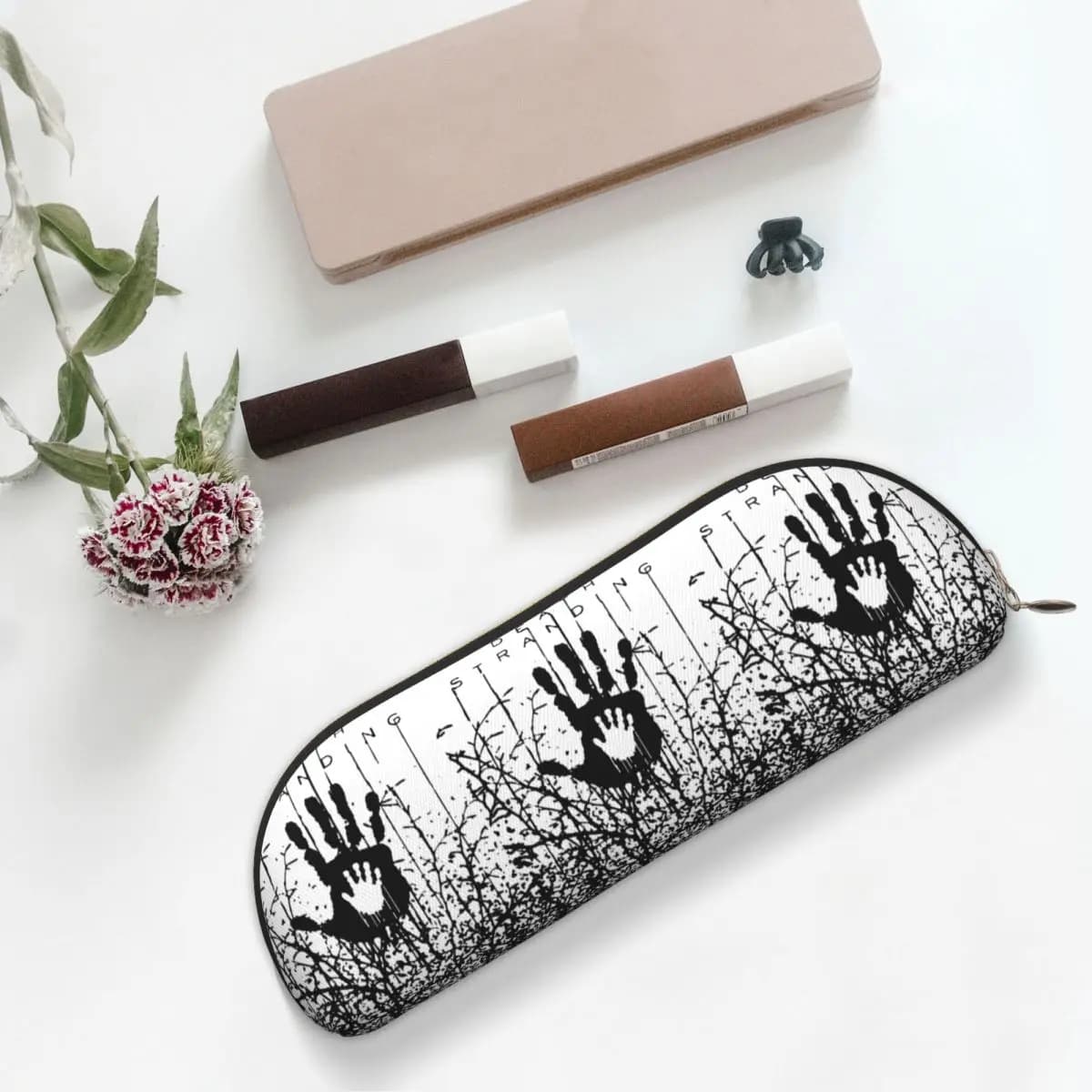 In The Forest Death Stranding Gioco per i fan Astuccio Portapenne Portapenne Forniture di cancelleria Astuccio grande per penne
