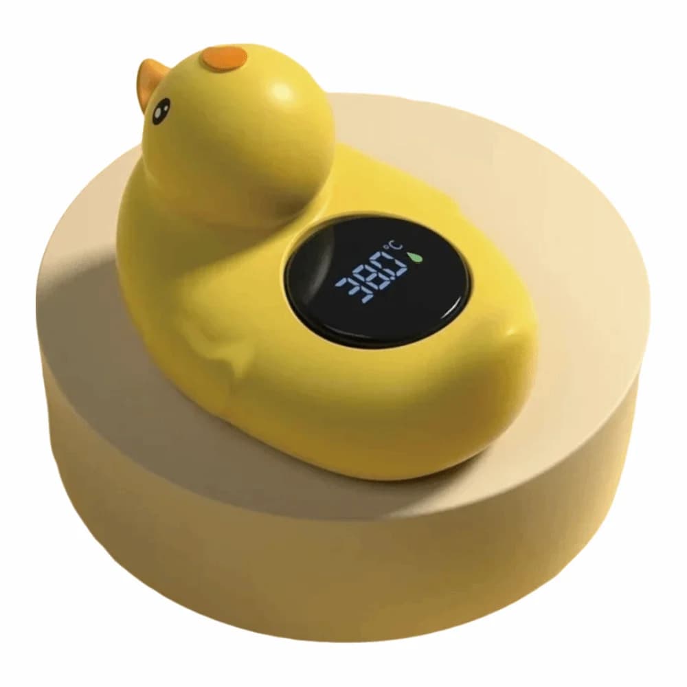 Termometro da bagno per bambini con piccola anatra gialla Display a LED Monitor per la temperatura del bagnetto per bambini in cartone animato galleggiante impermeabile