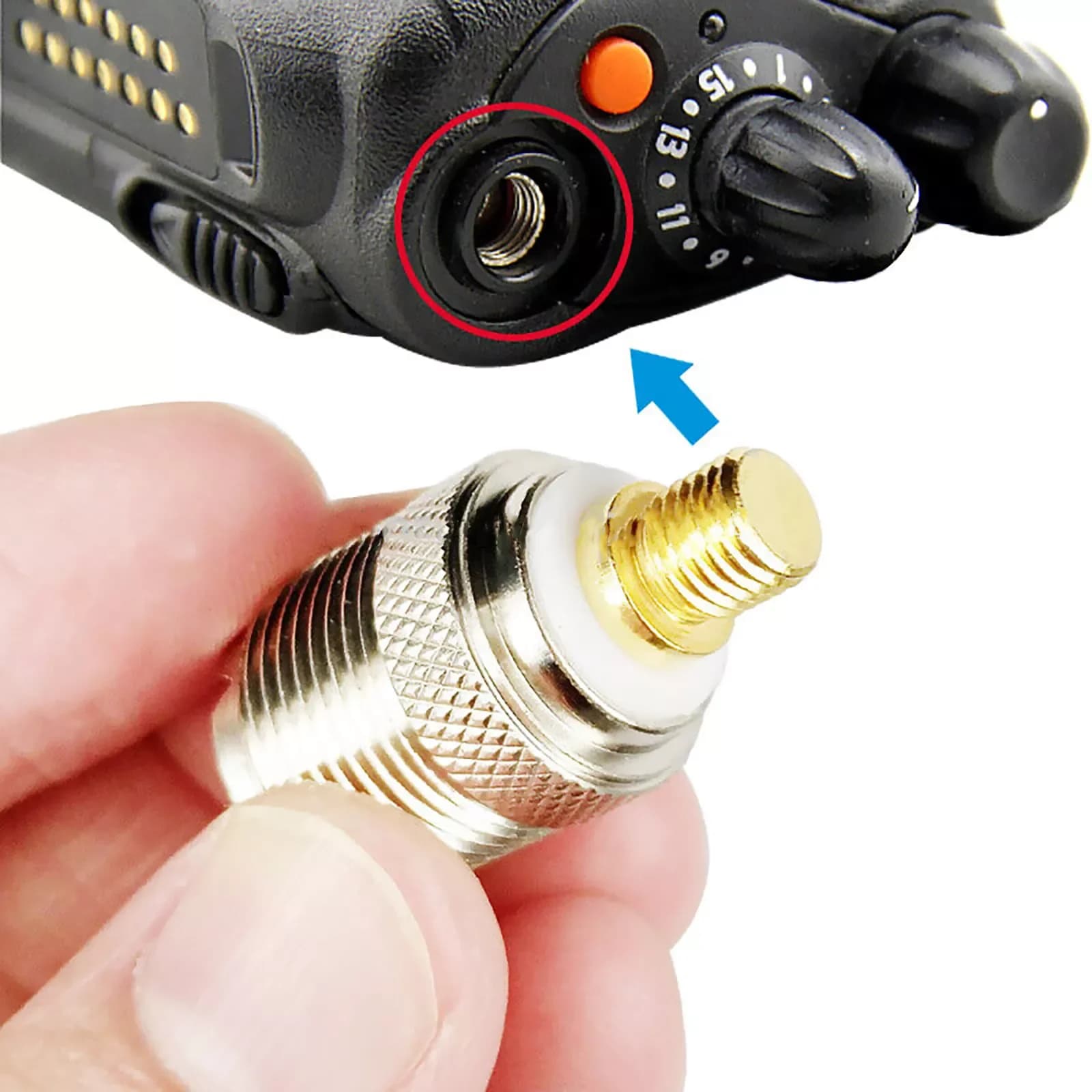 Connettore antenna coassiale Antenna per auto Rf 27mm Connettore antenna per auto per-Motorola Walkie Talkie Connettore per autoradio