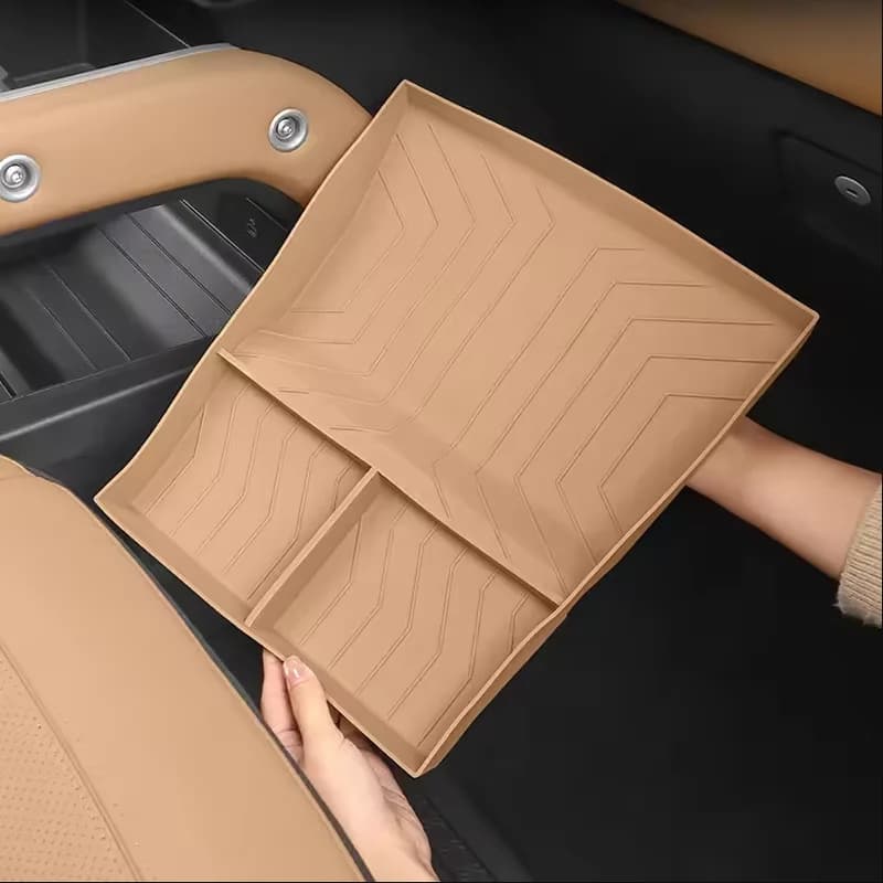 Per il 2025 Land Rover Defender 90/110 Scatola portaoggetti inferiore per controllo centrale Organizzatore di stoccaggio in silicone specifico per auto