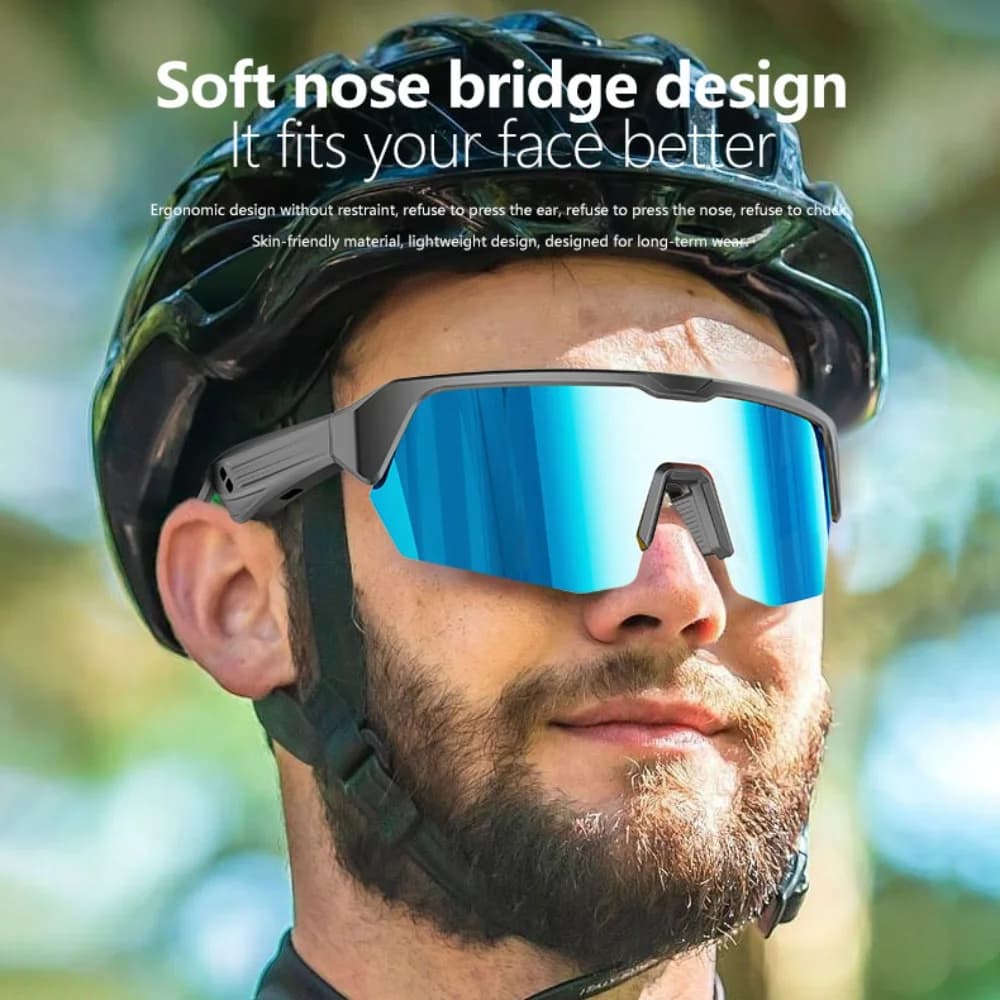Cycling Running Bluetooth Smart Glasses Technology Audio Call Remote Headset Sunglasses Sports Driving Music Earbuds Headphones