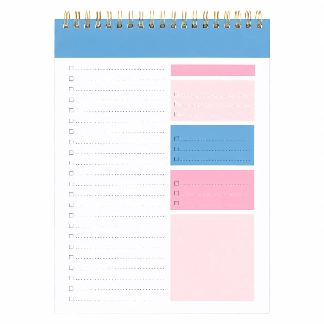Weekly Meal Planner Notebook, Spiral Bound Food Journal with PP Cover, Ink Resistant Paper, Priority Tracker, 21x14.3cm Size