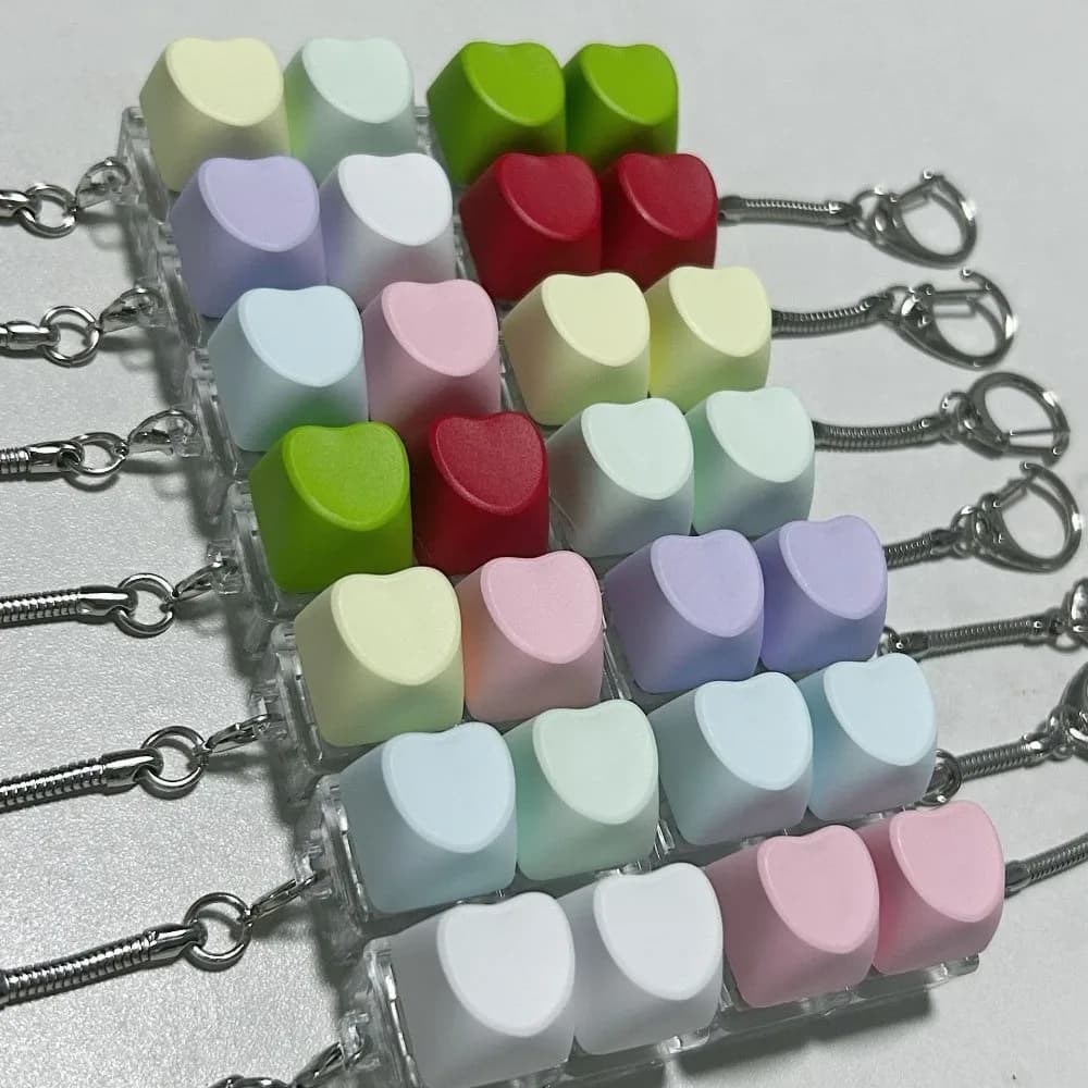 Nuovo Portachiavi Antistress 2Keys con Tastiera Meccanica DIY per Alleviare lo Stress