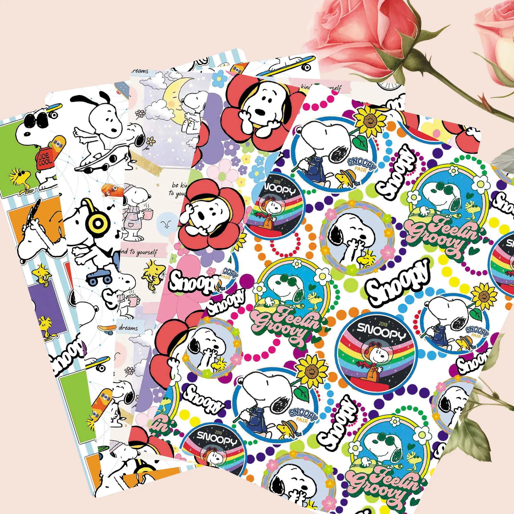 TAKARA TOMY Snoopy fabric140x50CM Cartoon printed fabric Patchwork Tissue Kid Home Textile Sewing Doll Dress Curtain