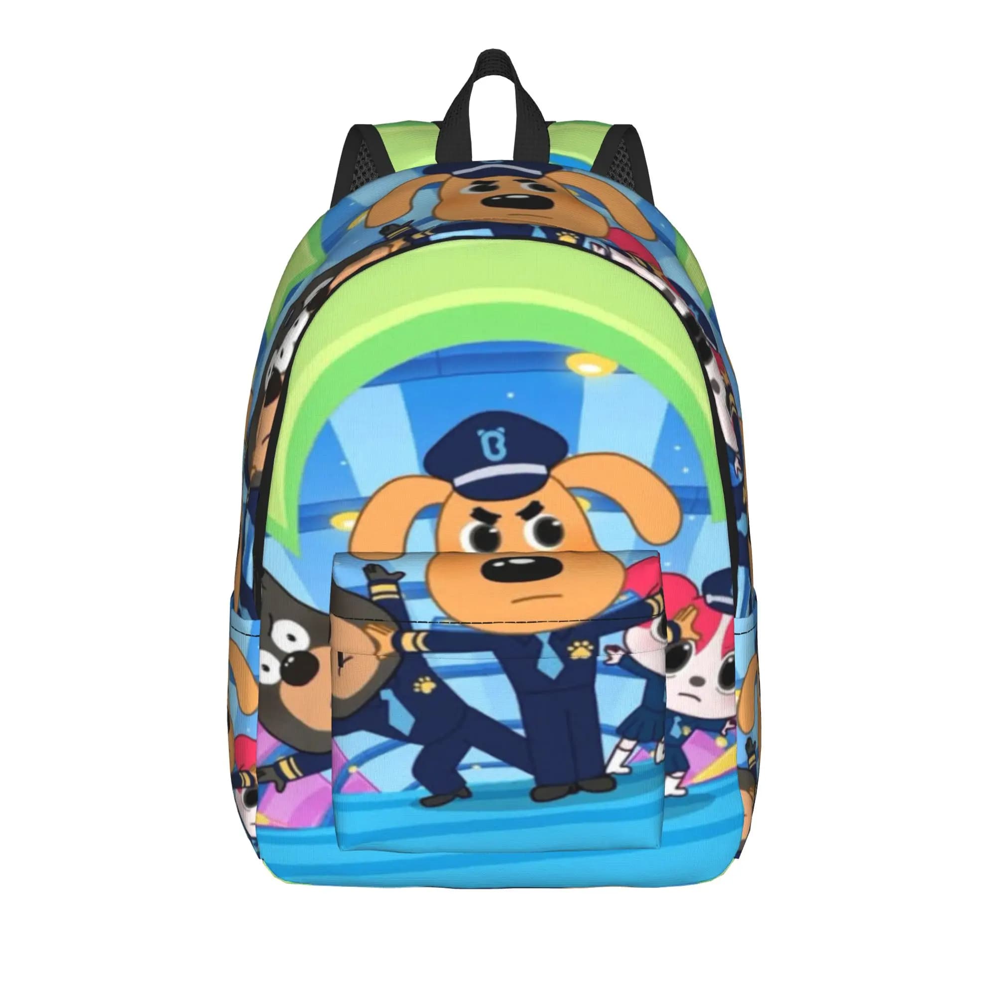 Safety Sheriff Labrador Fashion Backpack Lightweight High School Work Daypack for Men Women Laptop Computer Canvas Bags