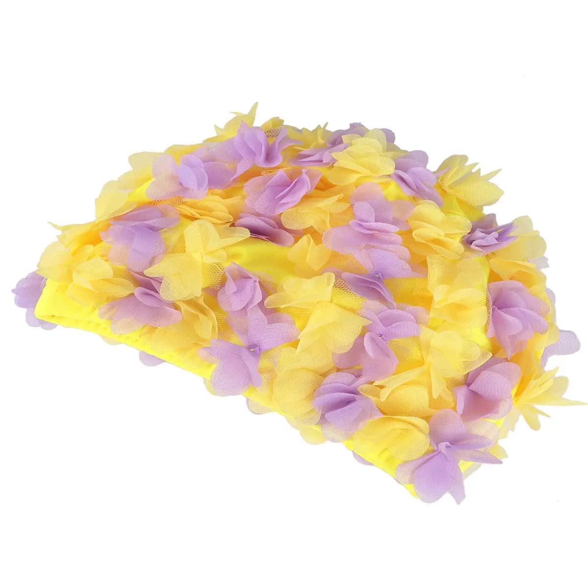 1 Piece Floral Swimming Head for Women, Lightweight and Breathable, Hair Protection, 3D Floral Design for Pool and Beach