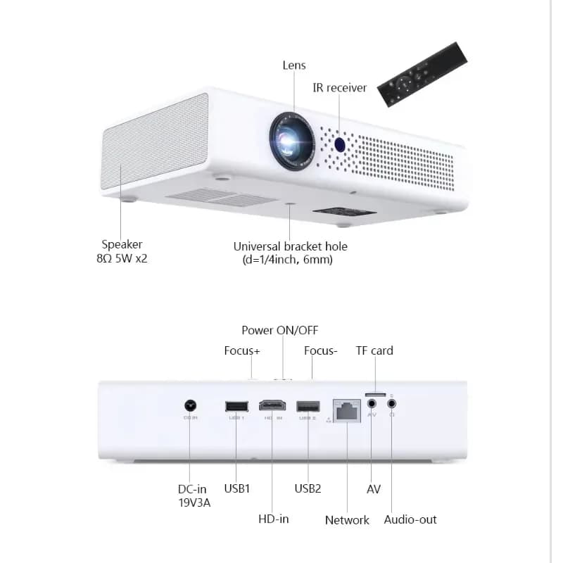 BYINTEK UFO R19 Mini Proiettore Wifi Android Factory Proiettore pubblicitario 3D per esterni Dlp Proiettore portatile